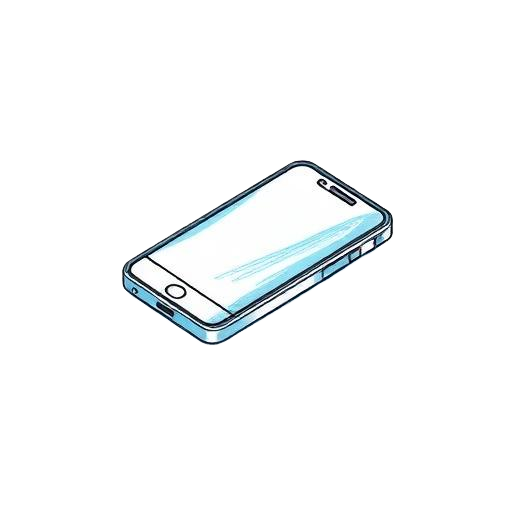 Hand-drawn phone illustration